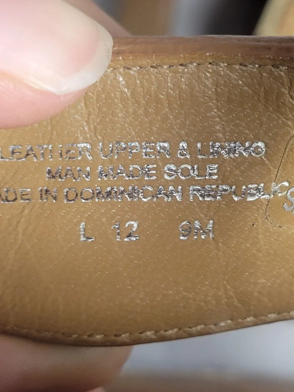 Tory Burch T Logo Leather Thong Sandals Tan Gold Women's Size 9